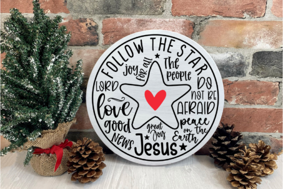 Download Christmas Round Wood Sign Svg, Cut File - Wood sign svg Collection