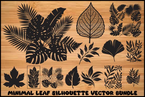 Download Botanical Silhouette Cut Files for Cricu - Silhouette cut files Collection